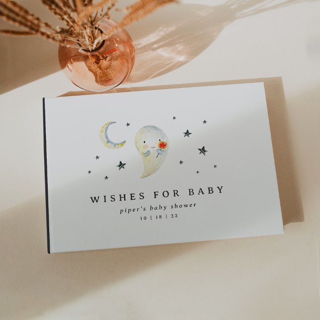 Little Boo Halloween Ghost Baby Shower Gästebuch (Von Creator hochgeladen)