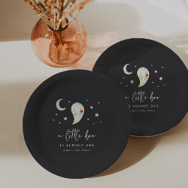 Little Boo Halloween Ghost Baby Shower Pappteller