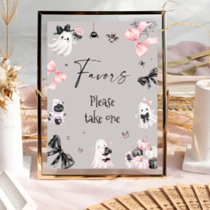 Little Boo Halloween Girl Baby Shower Favoriten Poster