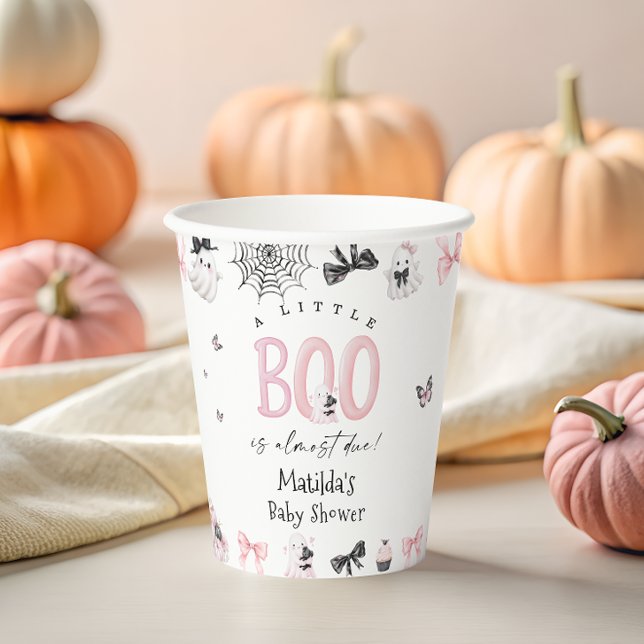 Little Boo Halloween Girl Babydusche Pappbecher (Von Creator hochgeladen)