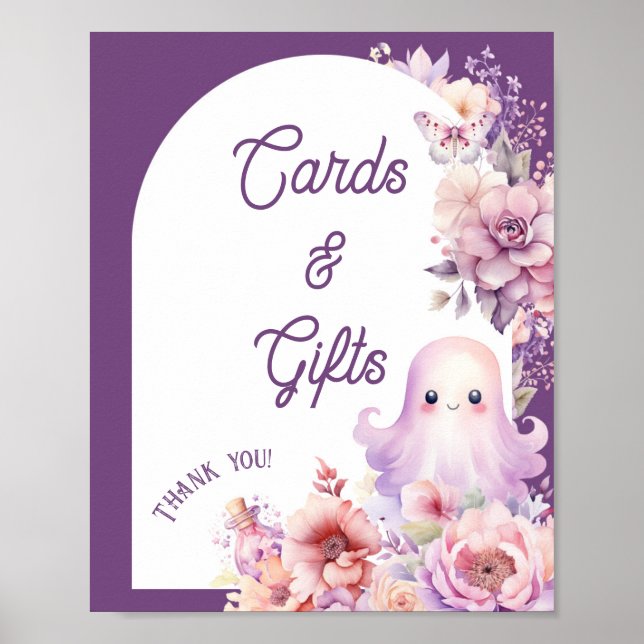 Little Boo halloween Karten und Geschenke Babydusc Poster (Vorne)