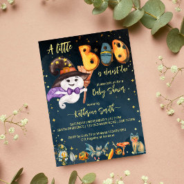 Little Boo Halloween niedliche Babyhockeydusche Einladung
