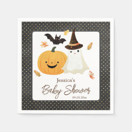 Little Boo Halloween Pollka Dot Babydusche Serviette