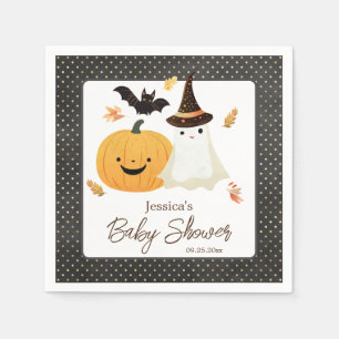Little Boo Halloween Pollka Dot Babydusche Serviette