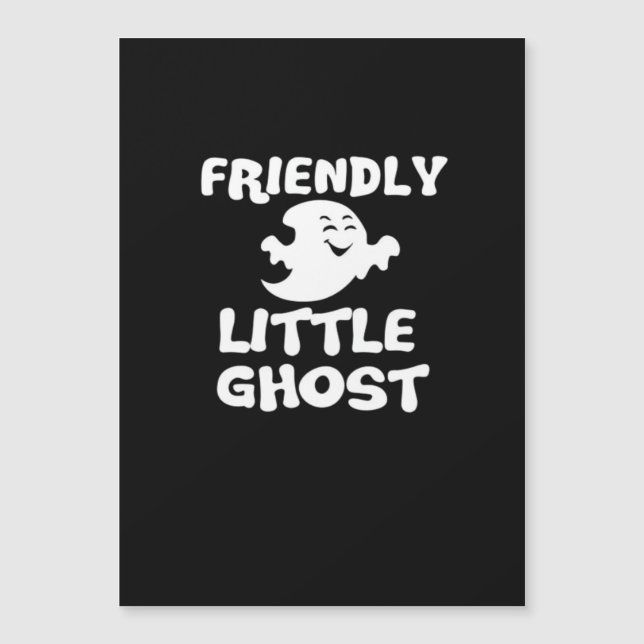 Little Boo Halloween Print Magnetkarte (Vorderseite)