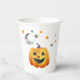 Little Boo Halloween Pumpkin Baby Shower Pappbecher