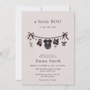 Little Boo Halloween Wäscheleine Babyparty Einladung