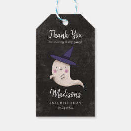 Little Boo Halloween Witch Ghost Birthday Party Geschenkanhänger
