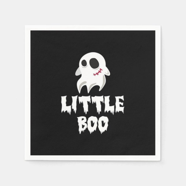 Little Boo In Halloween Cool Graphic Serviette (Vorderseite)