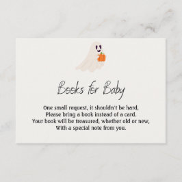 Little Boo Is Almost Due Halloween Baby Shower Begleitkarte