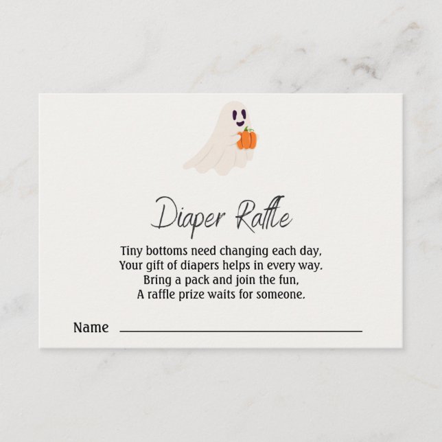  Little Boo Is Almost Due Halloween Baby Shower Begleitkarte (Vorderseite)