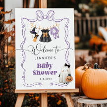Little Boo is Due clothesline Baby Dusche Willkomm