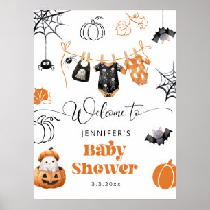 Little Boo ist fällig Wäscheleine Babyparty Willko Poster