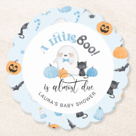 Little Boo ist fast die richtige blaue Babydusche Untersetzer