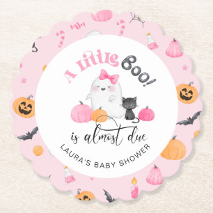 Little Boo ist fast die richtige rosa Babydusche Untersetzer