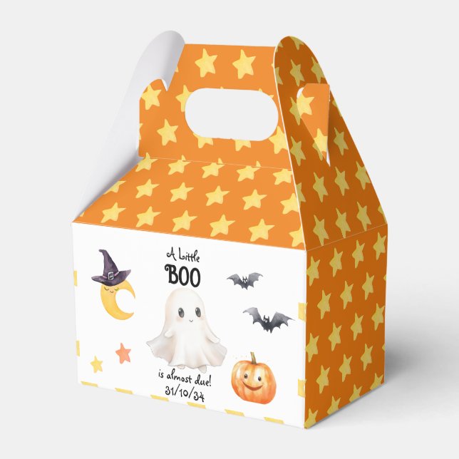 Little Boo ist fast fällig! Halloween-Kinderdusche Geschenkschachtel (Vorderseite)