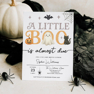Little Boo ist fast gerade wegen Halloween Babydus Einladung