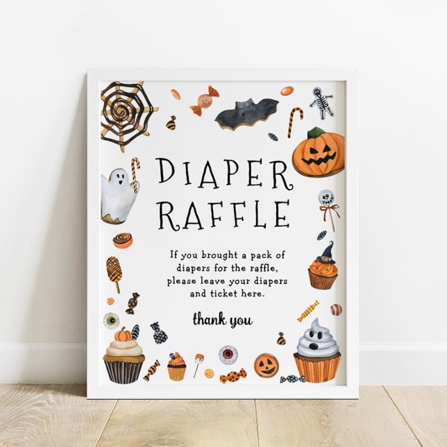 Little Boo ist fast zu Halloween Diaper Raffle Poster (Von Creator hochgeladen)