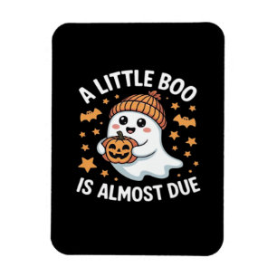 Little Boo ist fast zu Halloween Pregnancy Revea Magnet
