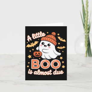 Little Boo ist fast zu Niedlichen Halloween-Schwan Karte