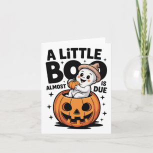 Little Boo ist fast zu Niedlichen Halloween-Schwan Karte