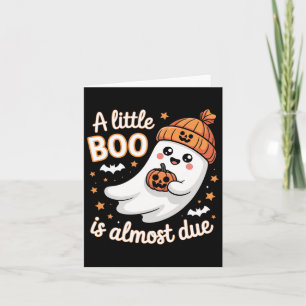 Little Boo ist fast zu Niedlichen Halloween-Schwan Karte