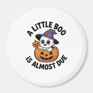 Little Boo ist fast zu Niedlichen Halloween-Schwan Magnet
