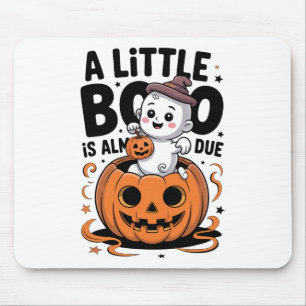 Little Boo ist fast zu Niedlichen Halloween-Schwan Mousepad