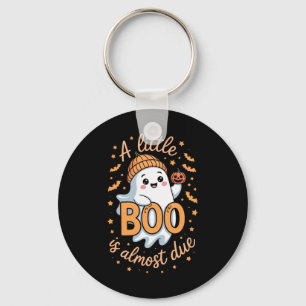 Little Boo ist fast zu Niedlichen Halloween-Schwan Schlüsselanhänger