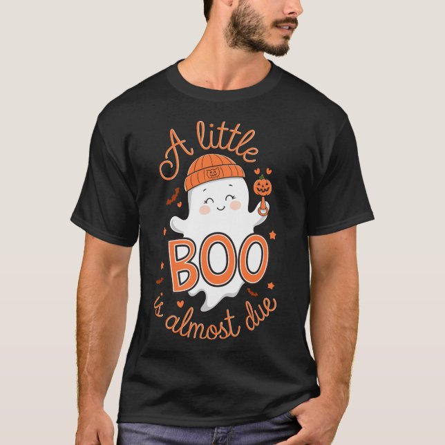 Little Boo ist fast zu Niedlichen Halloween-Schwan T-Shirt (Vorderseite)