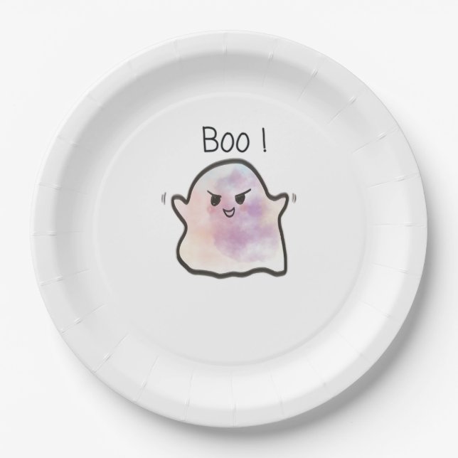 Little Boo ist frech und lustig Pappteller (Vorderseite)