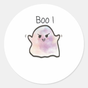 Little Boo ist frech und lustig Runder Aufkleber