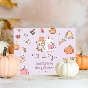 Little Boo ist für Lilac niedlich Baby Shower vera Dankeskarte
