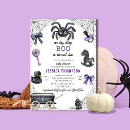 Little Boo Itsy Bitsy Spider Halloween Baby Dusche Einladung