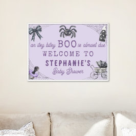 Little Boo Itsy Bitsy Spider Halloween Baby Dusche Poster