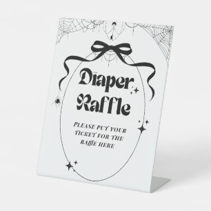 Little Boo Minimal Gothic Halloween Baby Shower Sockelschild