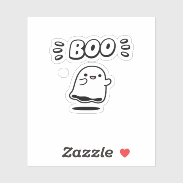 Little Boo Minimal Style Aufkleber (Blatt)