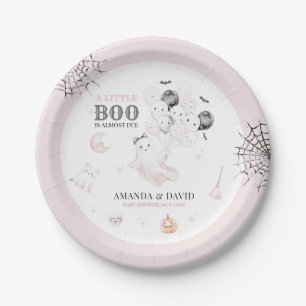 Little Boo Niedlich Ghost Halloween Kindermädchend Pappteller