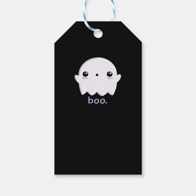 Little Boo Niedlich Halloween Geschenkanhänger (Vorderseite)