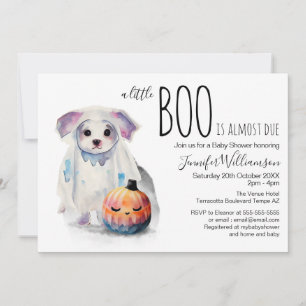 Little Boo Niedlich Halloween Simple Baby Dusche Einladung