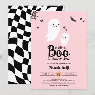 Little Boo Niedlich Mommy Baby Ghost Halloween Dus Einladung