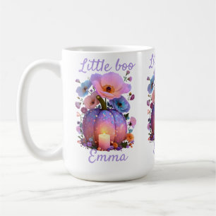 Little Boo Personalisiert Girl Halloween T - Shirt Kaffeetasse