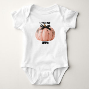 Little Boo Personalisiert Halloween Pumpkin Baby Strampler