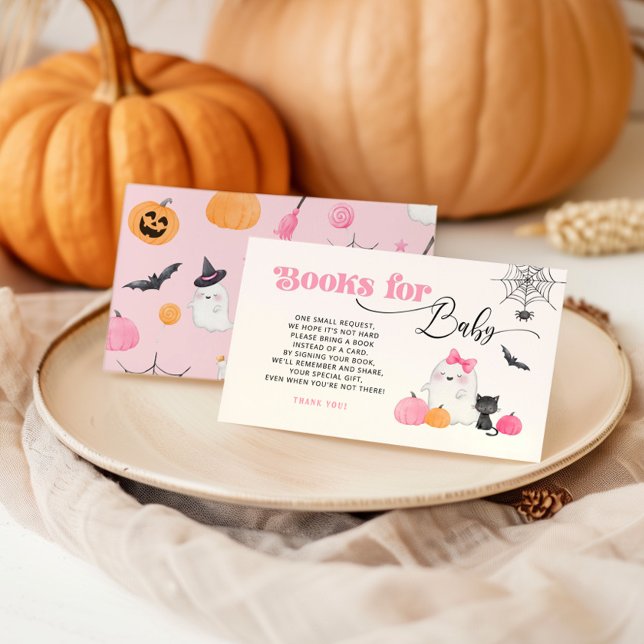 Little Boo pink Books for baby ticket Begleitkarte (Von Creator hochgeladen)