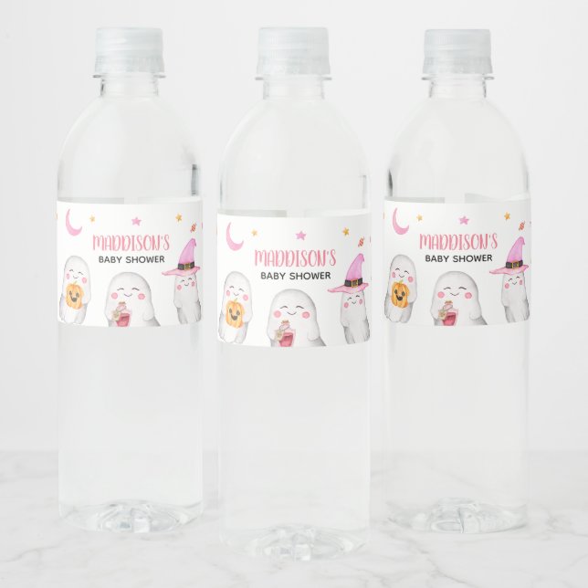 Little Boo Pink Ghost Baby Dusche (Flaschen)