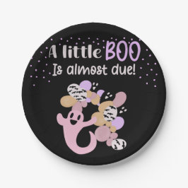 Little Boo Pink Ghost Girls Baby Dusche Pappteller