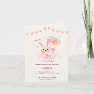 Little Boo Pink Halloween Baby Shower Einladungen