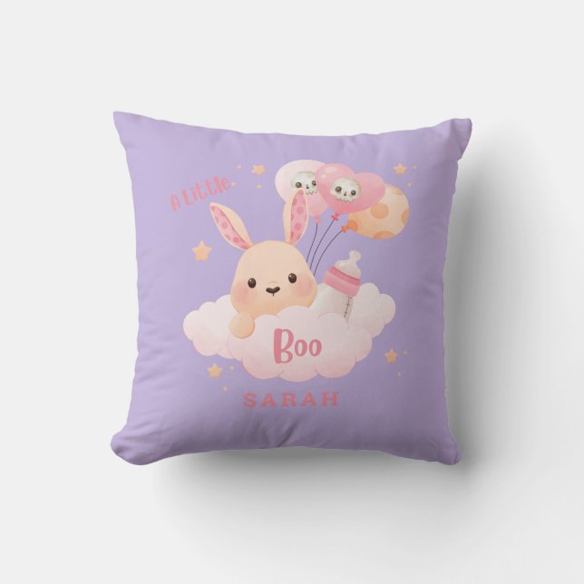 Little Boo Pink Halloween Kinderdusche Kissen (Vorderseite)