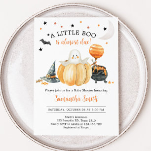Little Boo Pumpkin Halloween Baby Shower Einladung
