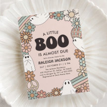 Little Boo Retro Halloween Baby Dusche
